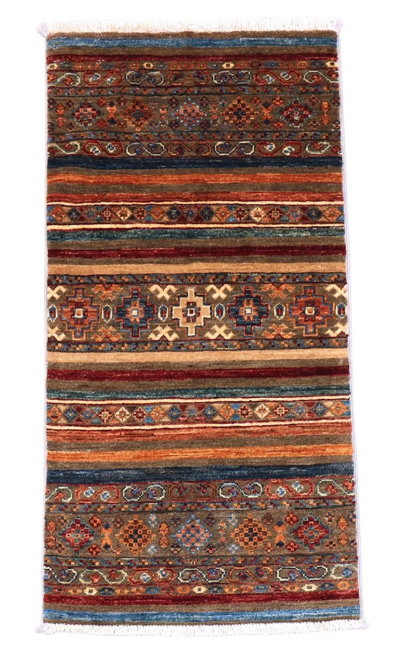 Ziegler Teppich 58 x 103 cm - grau