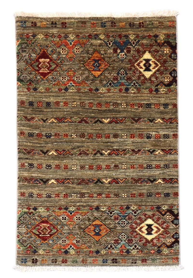 Ziegler Teppich 63 x 91 cm - olivgrün