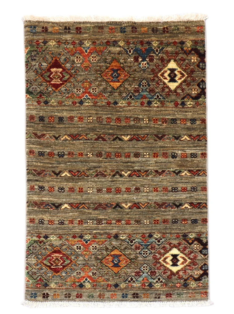 Ziegler Teppich 63 x 91 cm - olivgrün