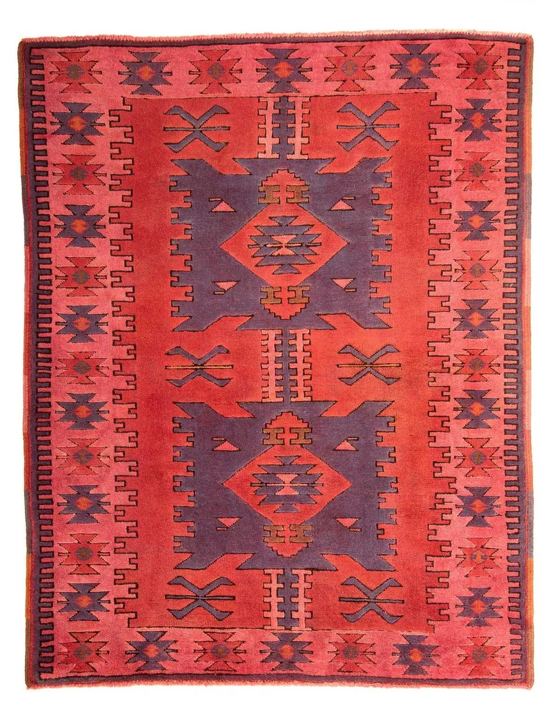 Orientteppich 150 x 190 cm - hellrot