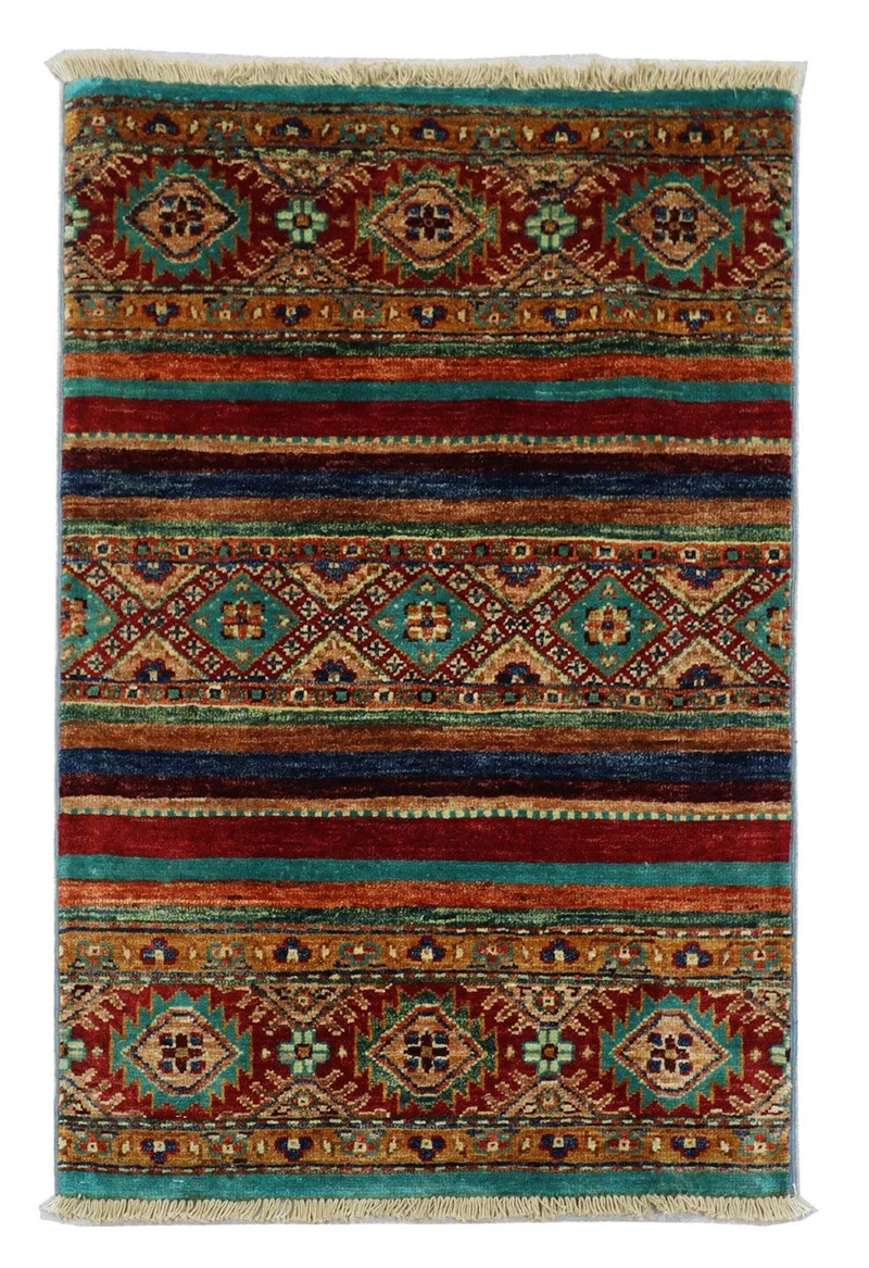 Ziegler Teppich 64 x 89 cm - mehrfarbig