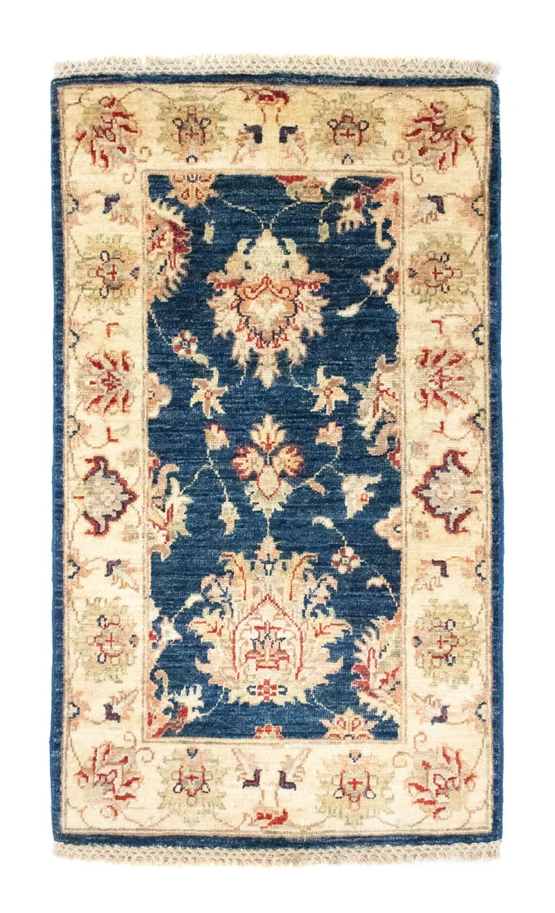 Ziegler Teppich 60 x 102 cm - blau