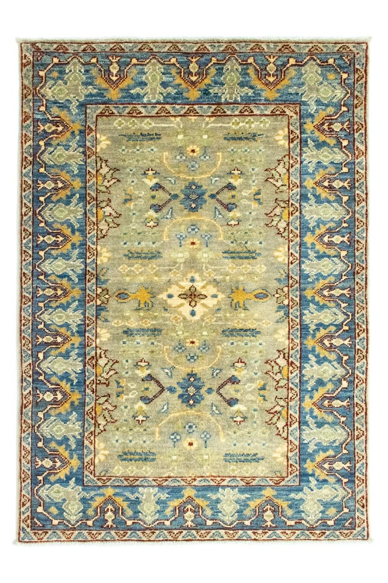 Ziegler Teppich - Modern 80 x 115 cm - hellgrün