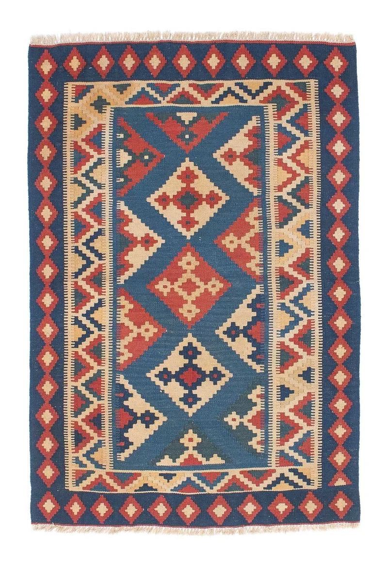 Kelim Teppich - Oriental 106 x 152 cm - mehrfarbig