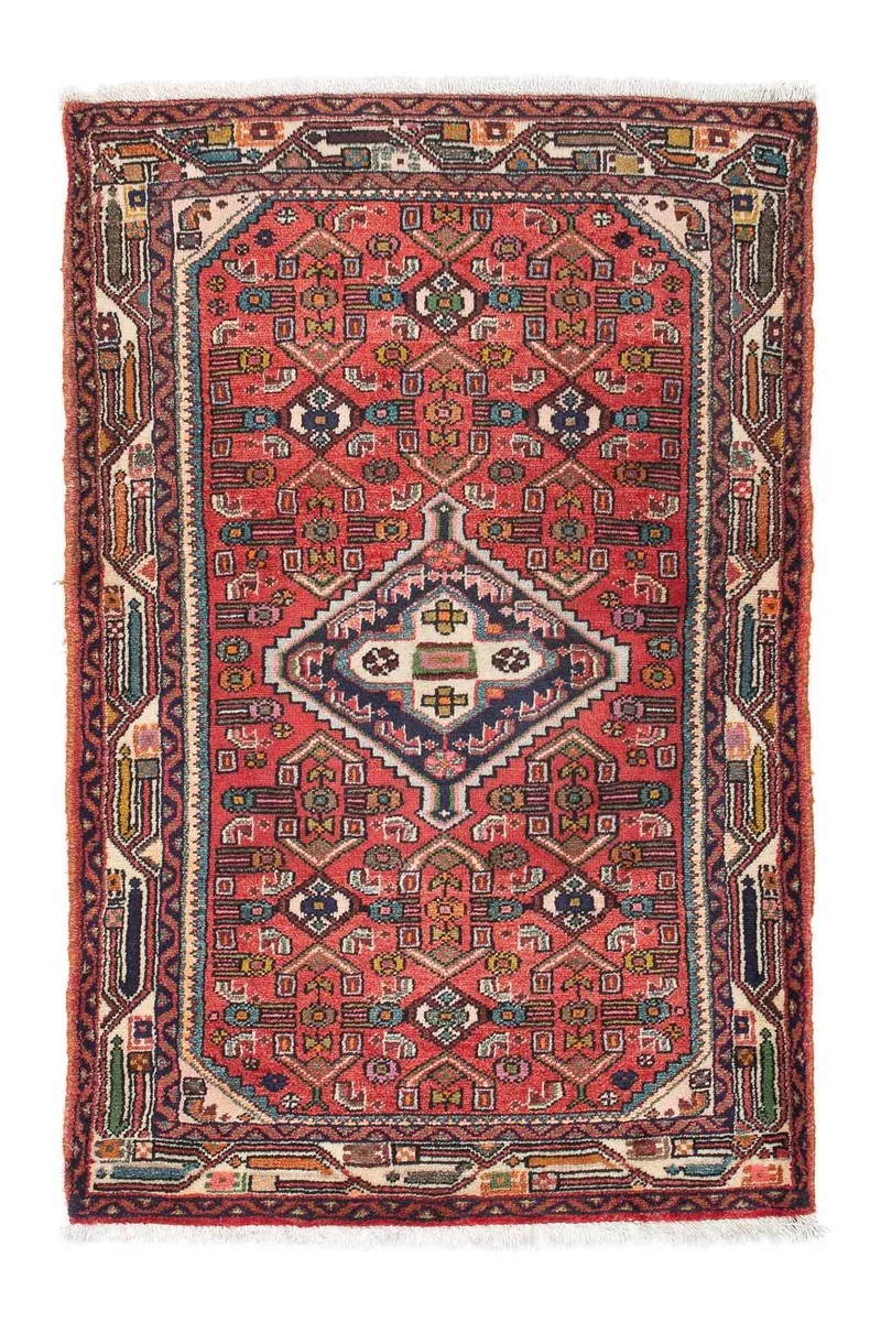 Perserteppich - Nomadic 83 x 103 cm - rot