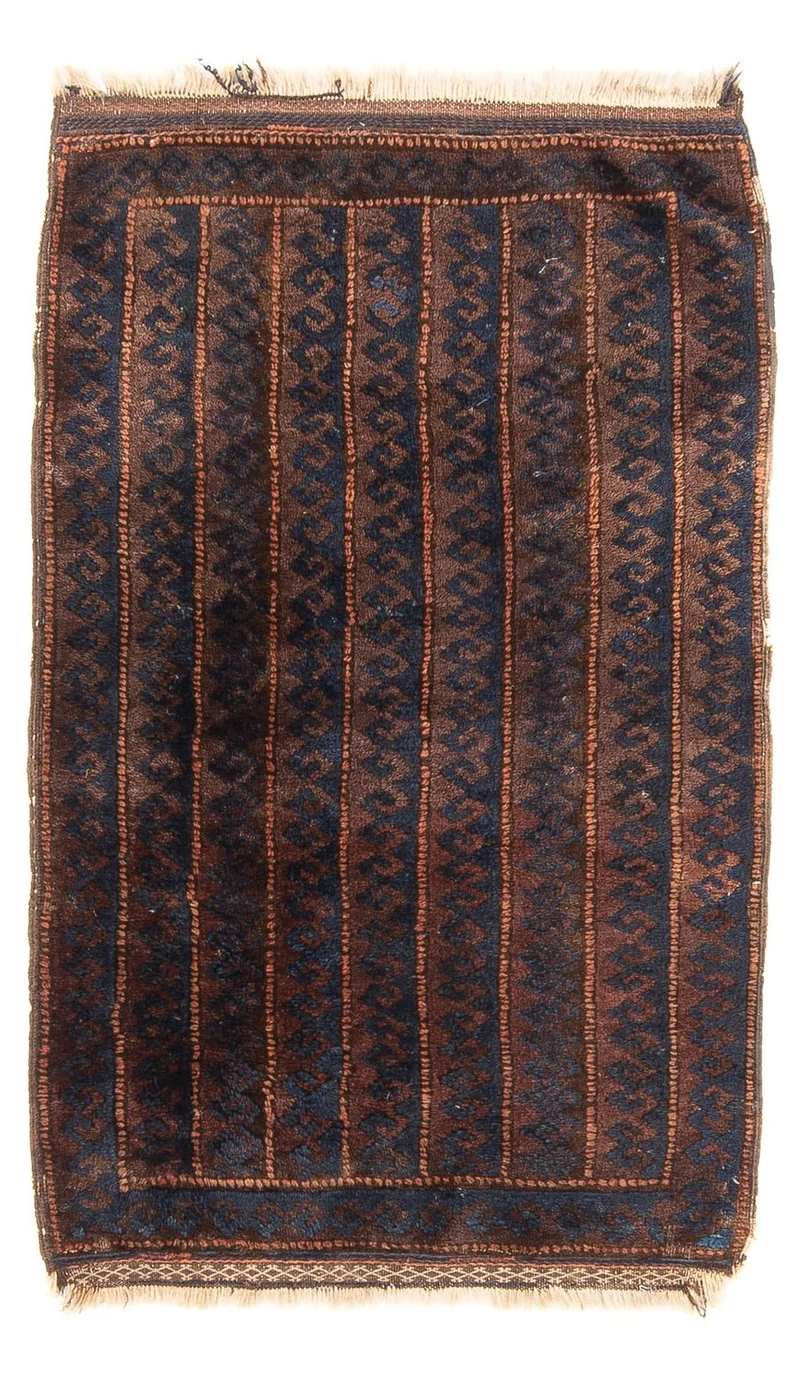 Afghan Teppich - 61 x 100 cm - braun