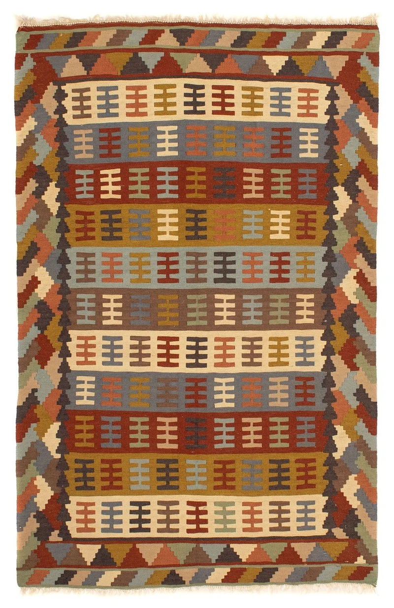Kelim Teppich - Oriental 100 x 156 cm - mehrfarbig