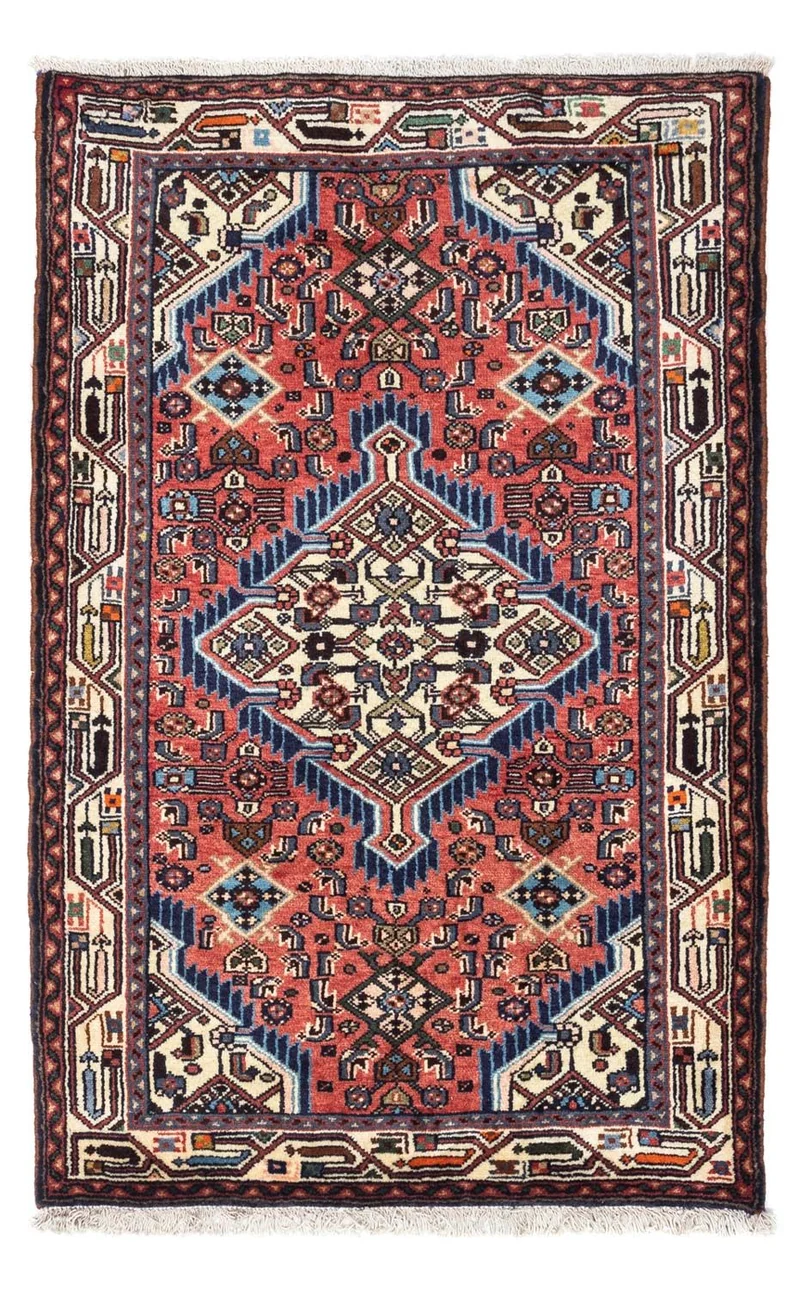 Perserteppich - Nomadic 80 x 125 cm - hellrot