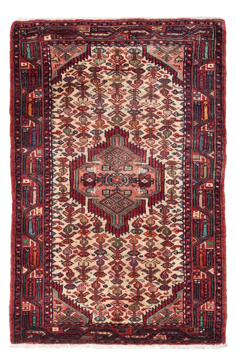 Perserteppich - Nomadic 80 x 125 cm - dunkelrot
