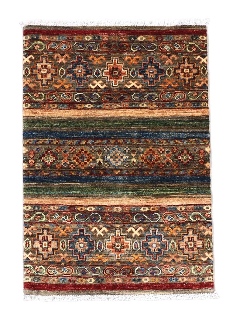 Ziegler Teppich 62 x 84 cm - mehrfarbig
