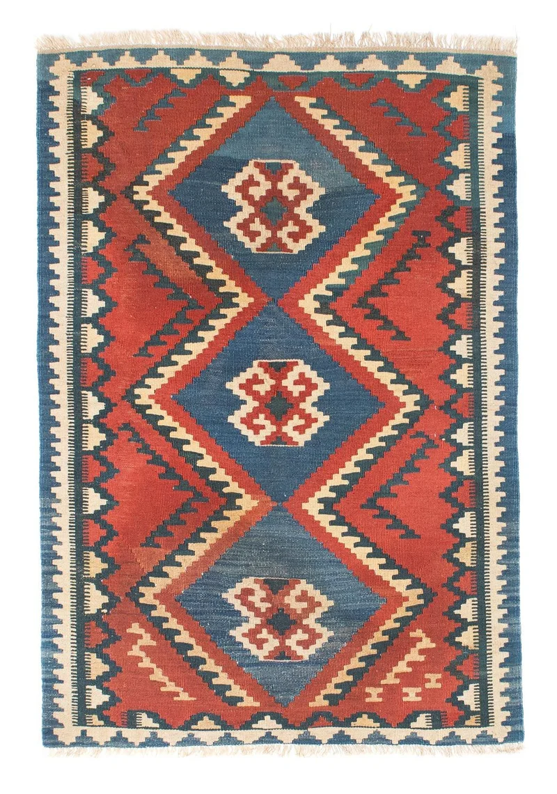 Kelim Teppich - Oriental 98 x 156 cm - rost