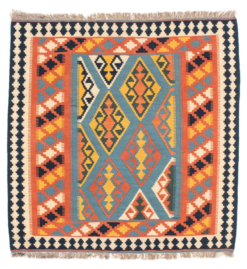 Kelim Teppich - Oriental 101 x 102 cm - orange