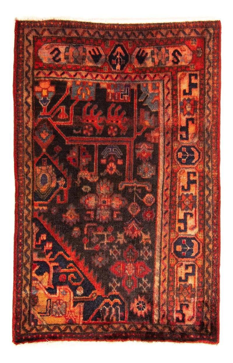 Perserteppich - Nomadic 94 x 133 cm - mehrfarbig