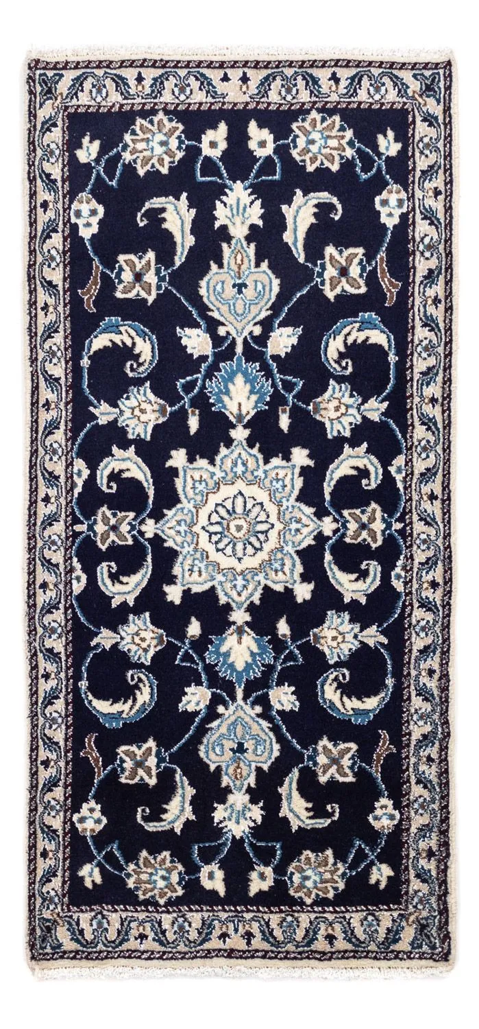 Perserteppich - Nain 68 x 138 cm - dunkelblau