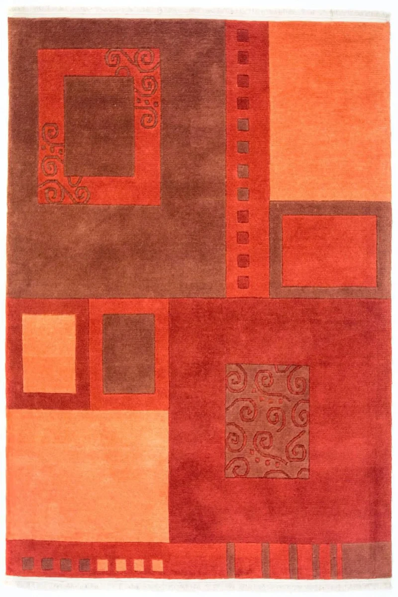 Nepal Teppich 131 x 185 cm - mehrfarbig