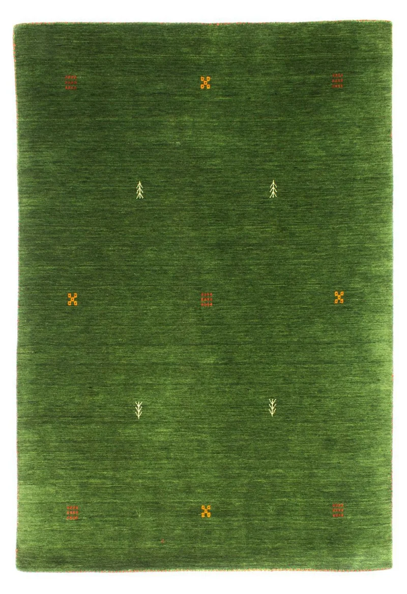 Gabbeh Teppich - Softy 145 x 196 cm - grün