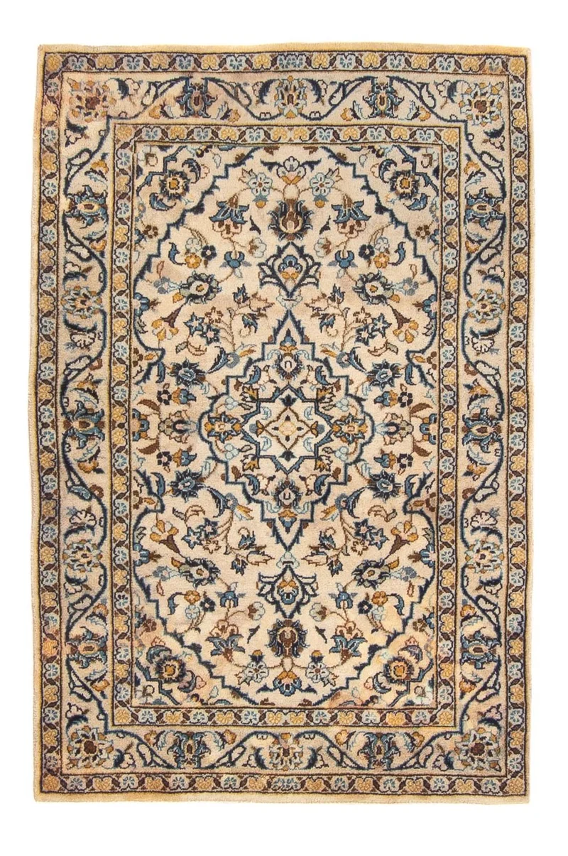 Perserteppich - Keshan - 100 x 150 cm - beige