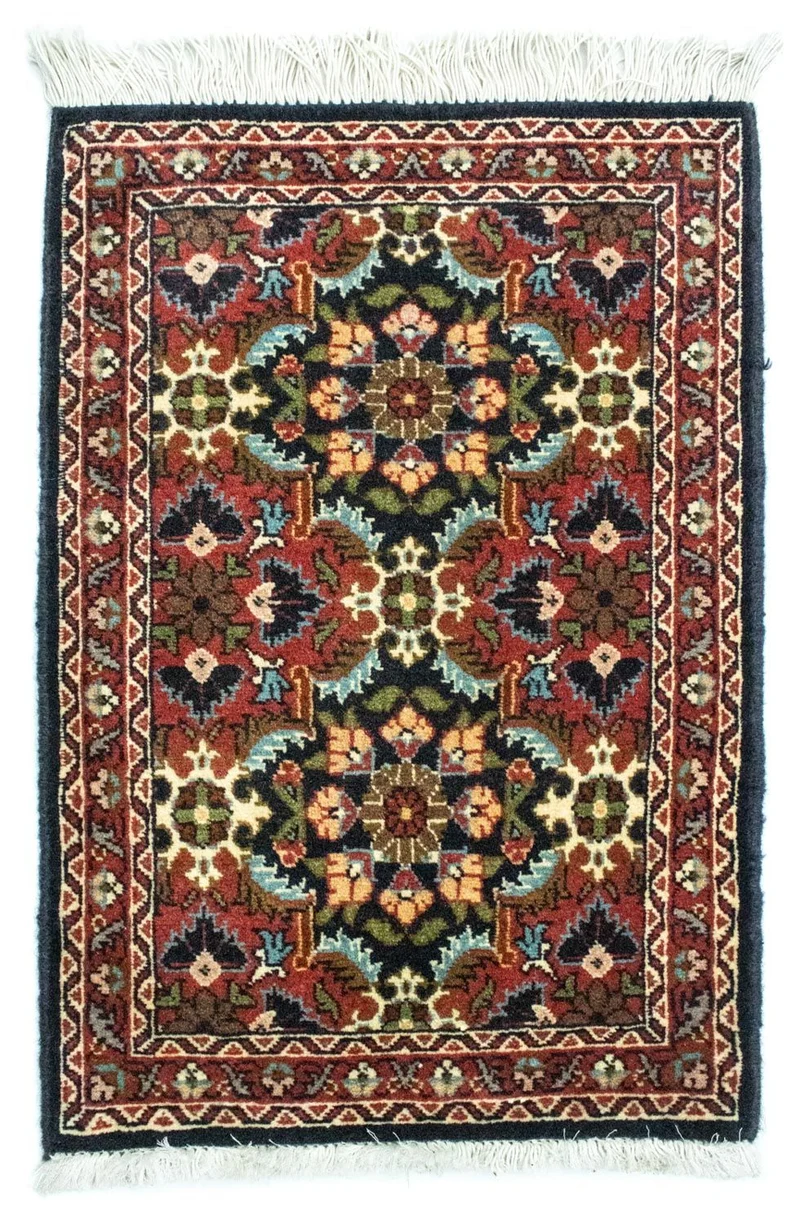 Perserteppich - Bidjar 45 x 62 cm - blau