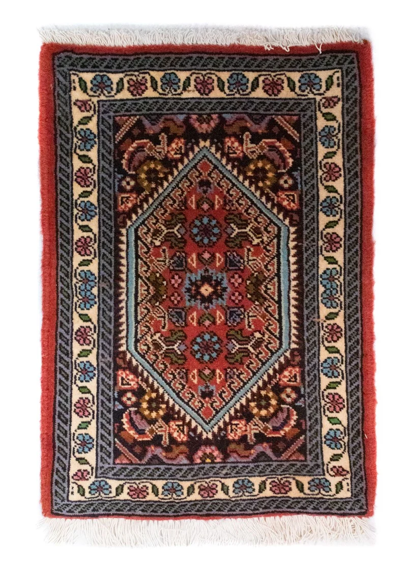 Perserteppich - Bidjar 40 x 60 cm - rot
