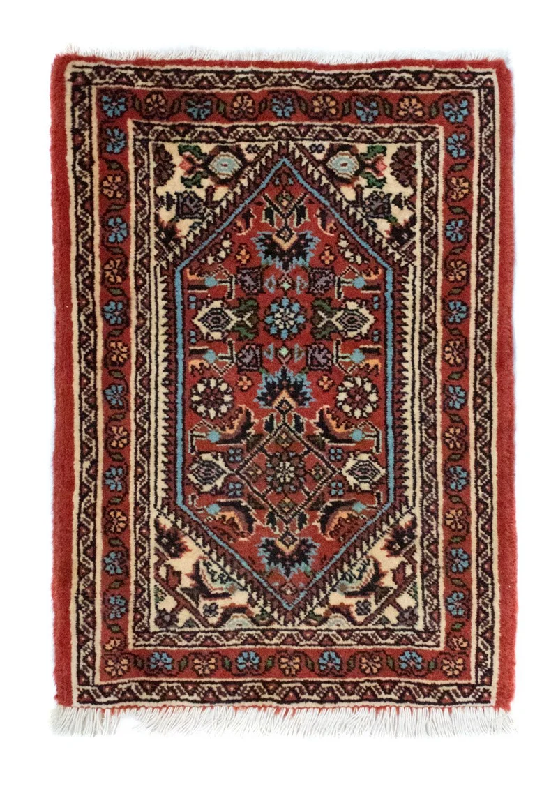 Perserteppich - Bidjar 40 x 60 cm - rot