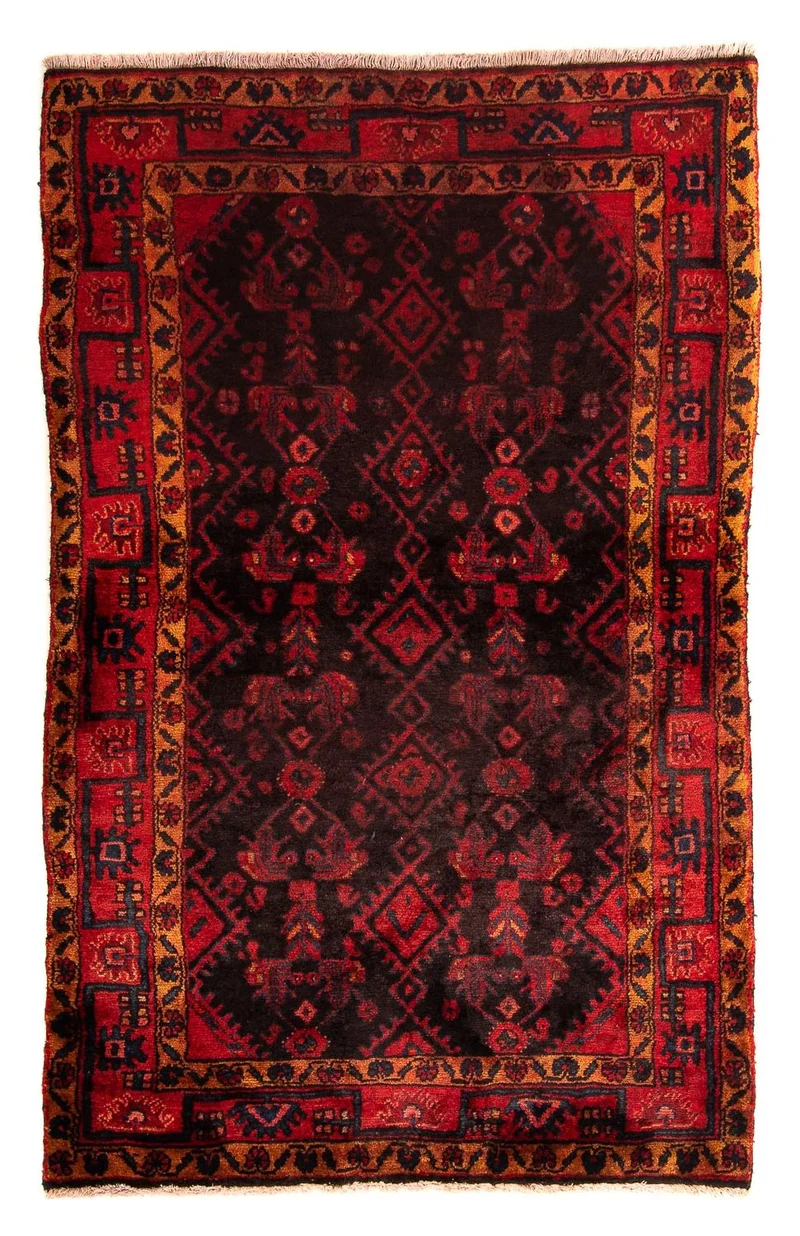 Orientteppich 109 x 170 cm - dunkelrot
