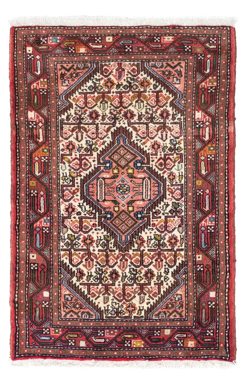 Perserteppich - Nomadic 75 x 115 cm - hellrot