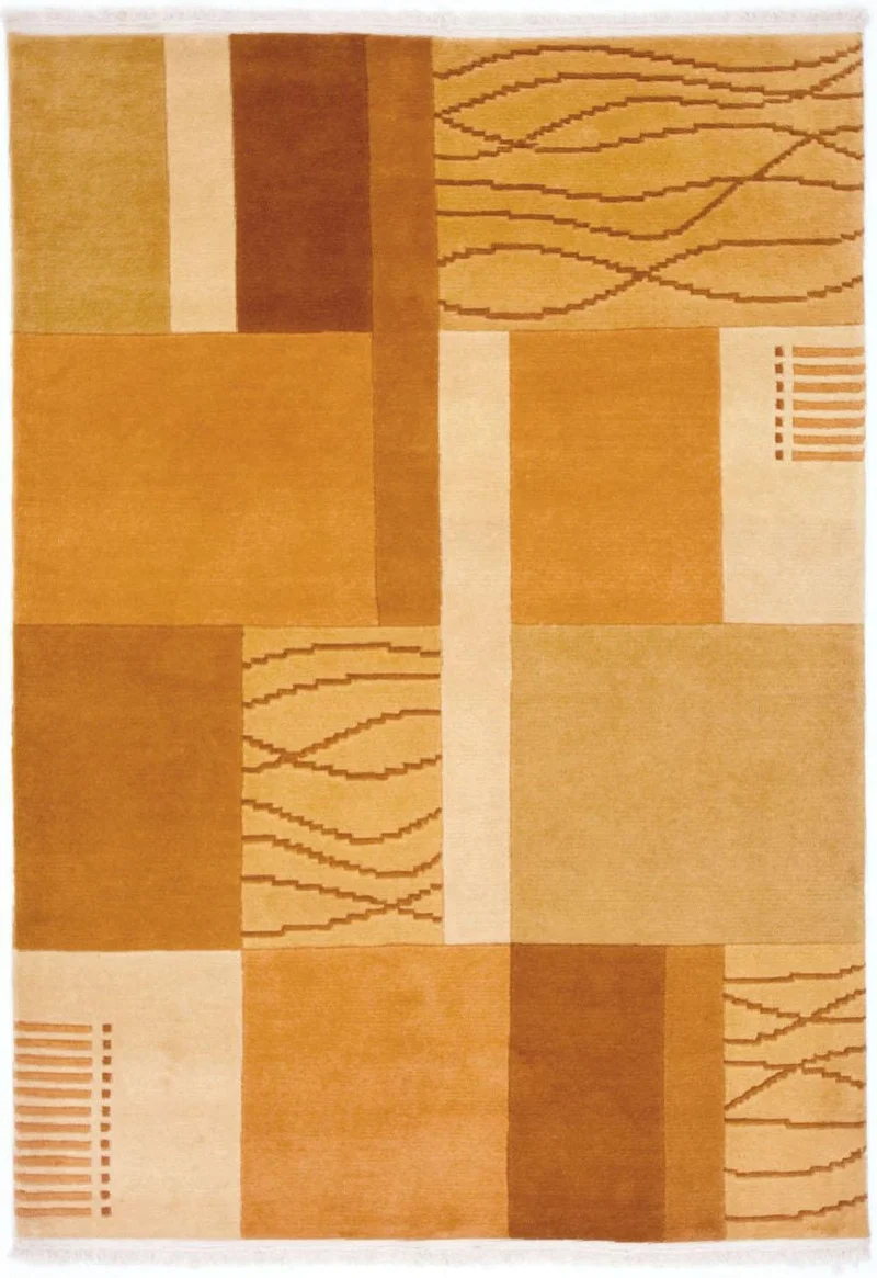 Nepal Teppich 130 x 182 cm - mehrfarbig