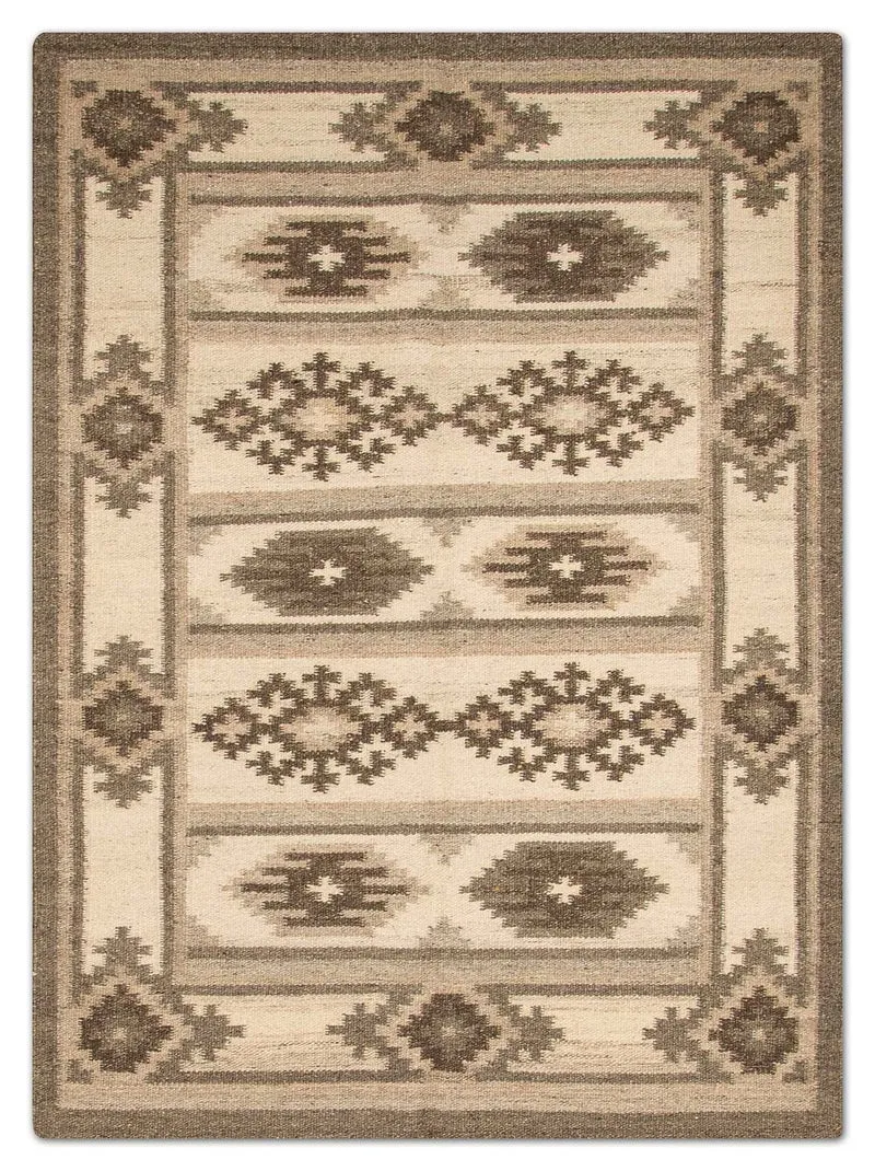 Kelim Teppich - Trendy 140 x 200 cm - natur