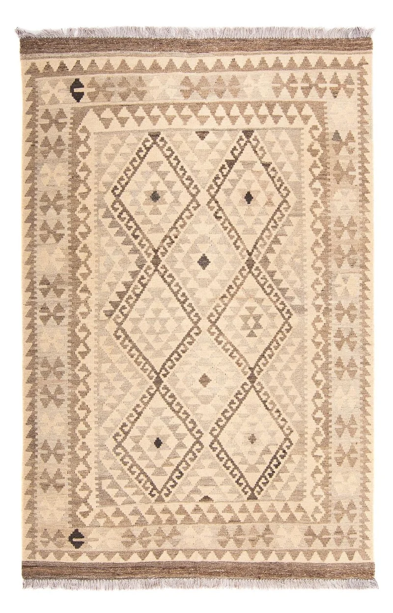 Kelim Teppich - Splash 130 x 190 cm - beige