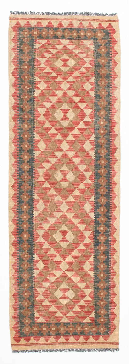 Kelim Teppich - Splash 60 x 203 cm - hellrot