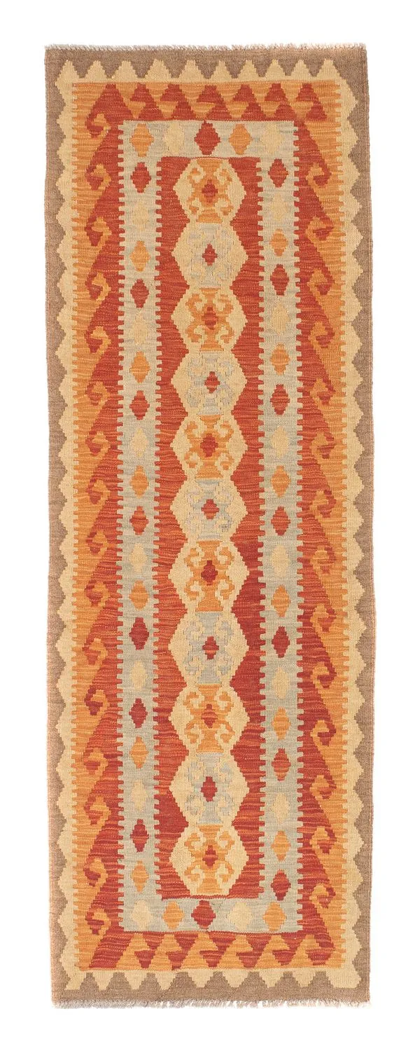 Kelim Teppich - Splash 63 x 197 cm - rot