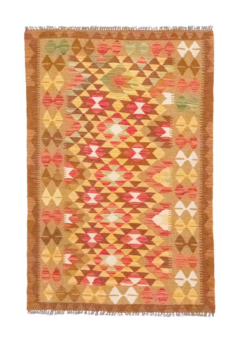 Kelim Teppich - Splash 95 x 152 cm - mehrfarbig