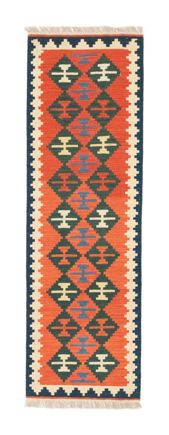 Kelim Teppich - Splash 62 x 197 cm - rot