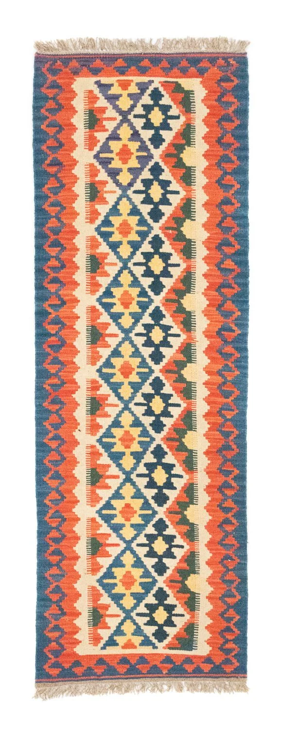 Kelim Teppich - Splash 60 x 207 cm - beige