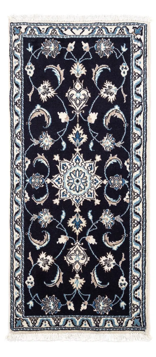 Perserteppich - Nain 62 x 142 cm - dunkelblau