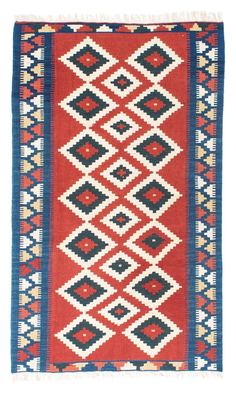 Kelim Teppich - Oriental 98 x 156 cm - rot