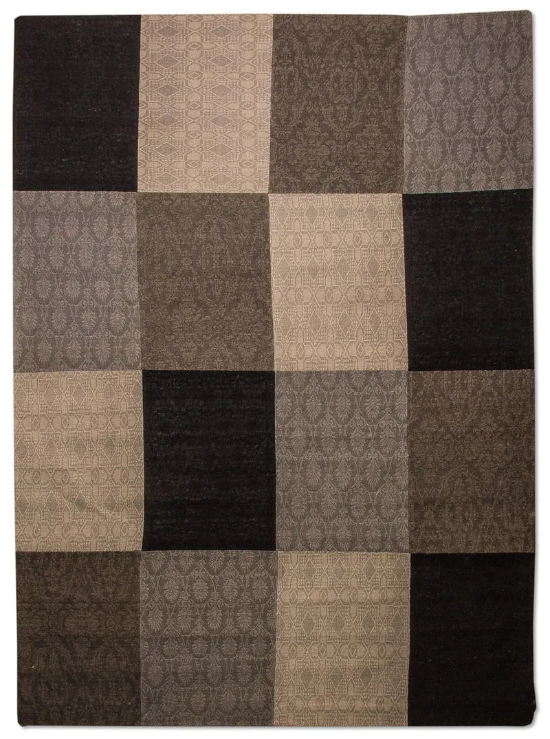 Patchwork Teppich 240x340cm - Wollteppich