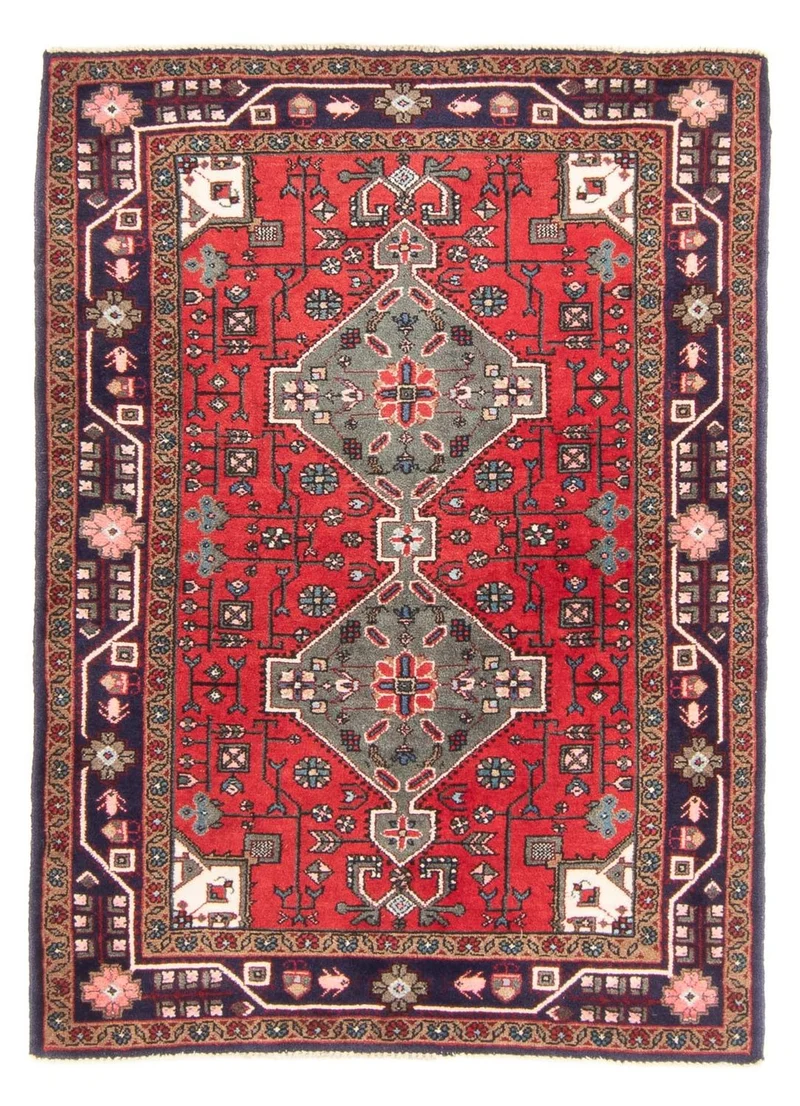 Perserteppich - Nomadic - 107 x 150 cm - rot
