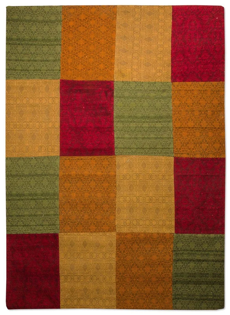 Patchwork Teppich 240 x 340 cm Wohnzimmer Teppich