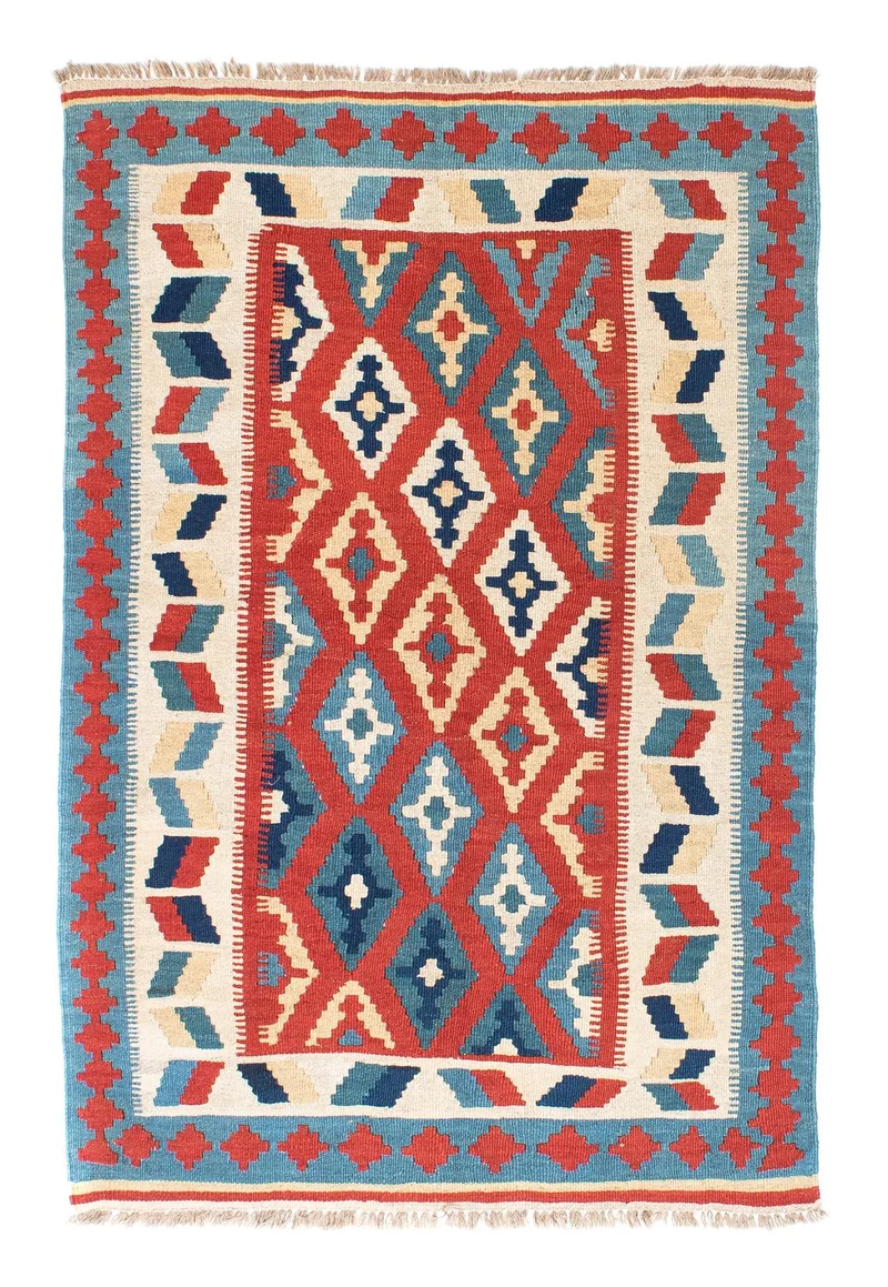 Kelim Teppich - Oriental 100 x 152 cm - rot