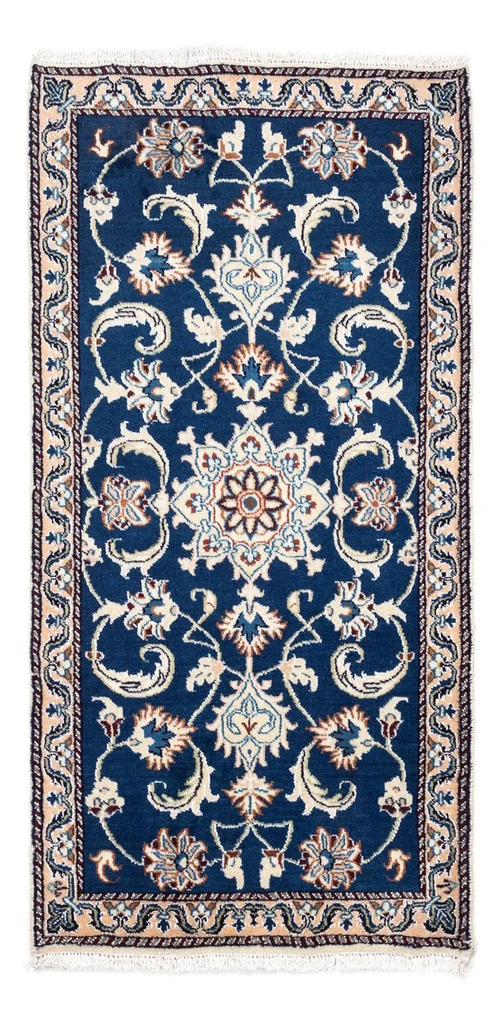 Perserteppich - Nain 68 x 134 cm - blau