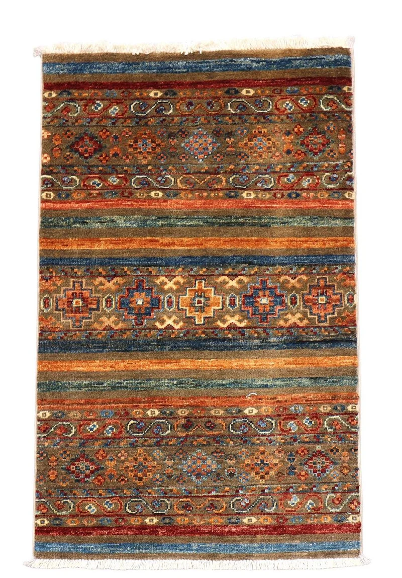 Ziegler Teppich 57 x 93 cm - mehrfarbig