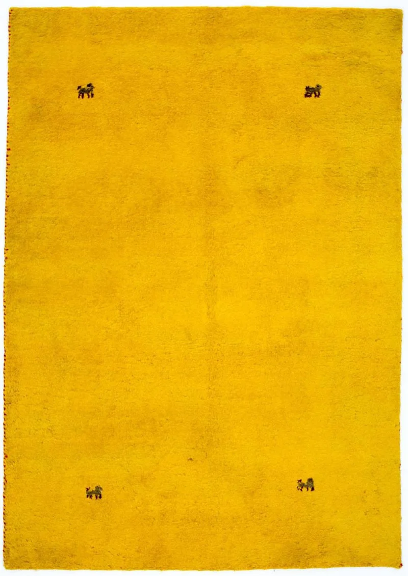 Gabbeh Teppich - Indus 141 x 202 cm - gold