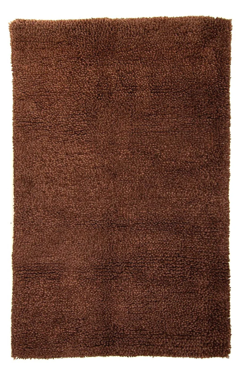 Hochflor Teppich 150 x 230 cm - braun