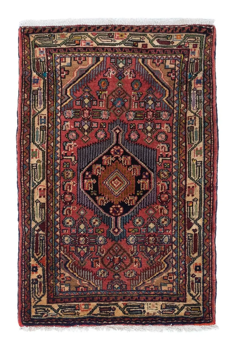 Perserteppich - Nomadic 76 x 110 cm - hellrot