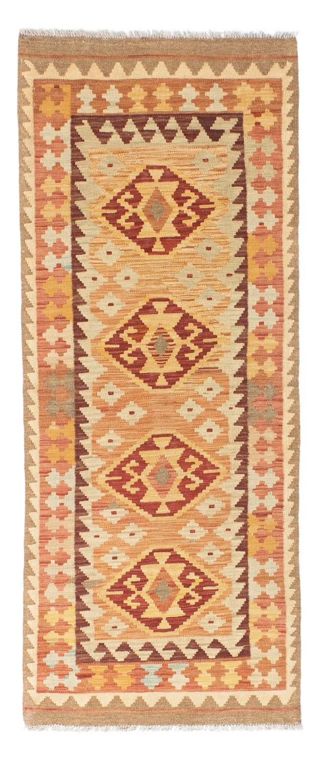 Kelim Teppich - Oriental 75 x 189 cm - hellbraun