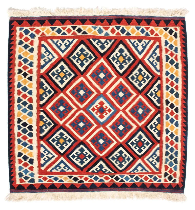 Kelim Teppich - Oriental 105 x 106 cm - rot