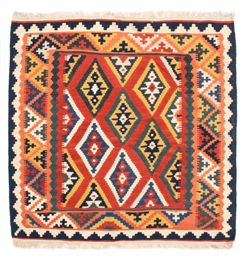 Kelim Teppich - Oriental 104 x 108 cm - orange