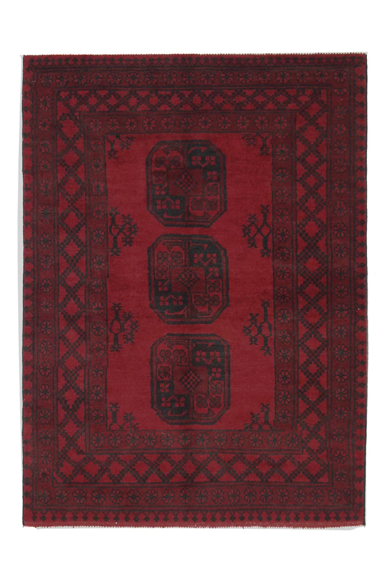 Afghan Teppich - Filpa 102 x 139 cm - rot