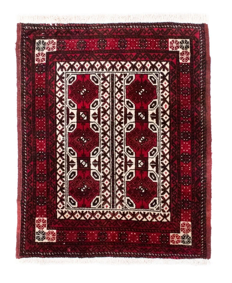 Belutsch Teppich 63 x 78 cm - rot